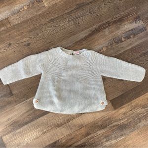 Zara Toddler Gray Chunky Knit Pullover